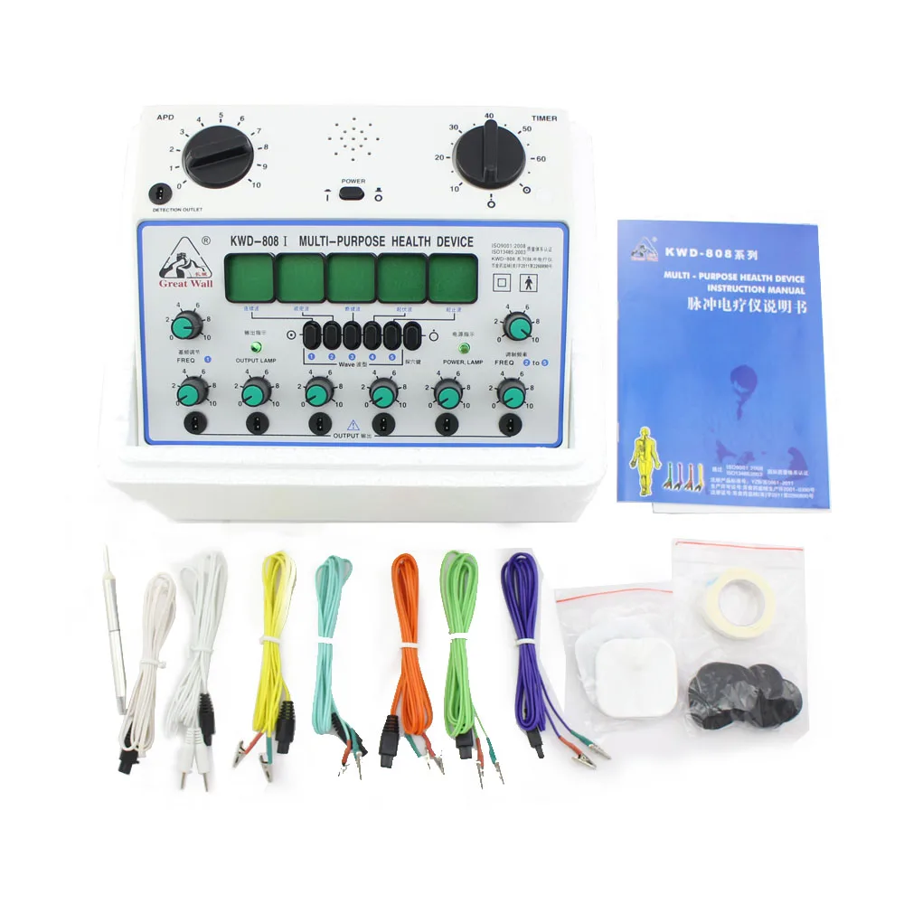 Medical Electronic Acupuncture Needle Tens 6 Outputs Muscle Stimulator