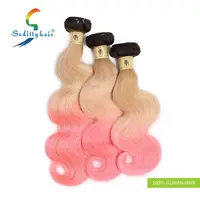 

Guangzhou hair vendors Wholesale new colored human hair extension ombre brazilian human hair