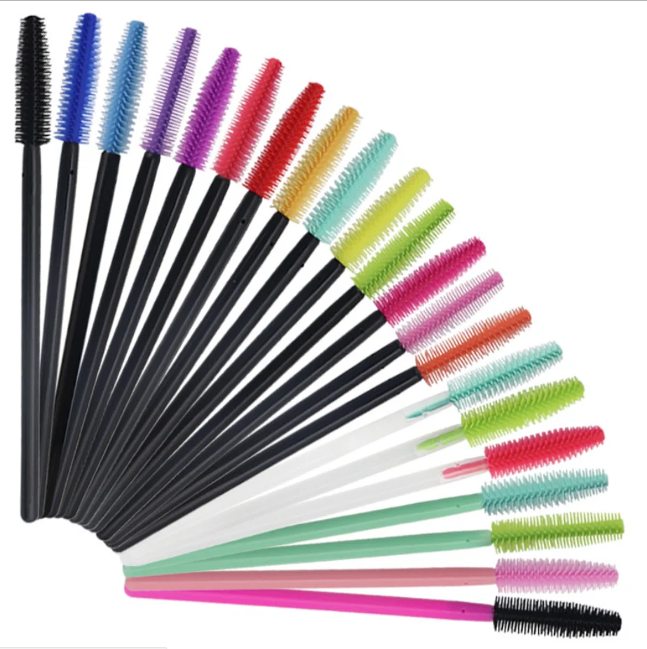 

Eyelash extension tools personalized silicone mascara wands applicator, Many colors are available