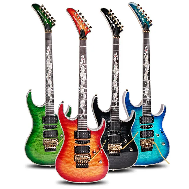 

Bullfighter high quality Handmade wholesale quilted maple electric guitar