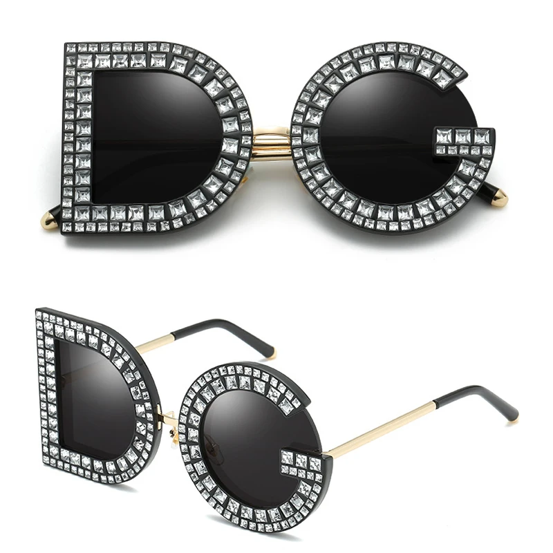 

Fashion Brand Design Luxury Ladies Sunglasses Oversized Party Diamond Sunglasses, Any color customized