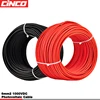 Black red 6mm2 tinned copper wire PV Solar Cable for solar power station