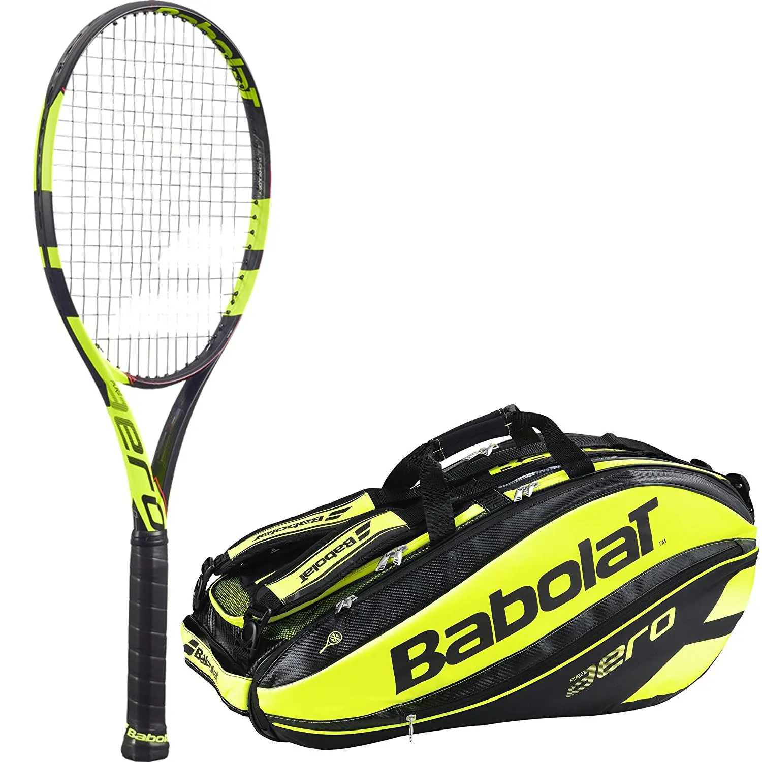 Buy Babolat Pure Aero Tour Adult Tennis Racquet Bundled With Pure Aero Racquet Holder X9 Yellow Black In Cheap Price On Alibaba Com