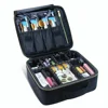 Custom removable divider travel professional makeup train case