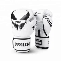 

wolon wholesale professional leather training bag and sparring oem custom logo kick boxing gloves
