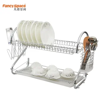 Fancy Space Functional Dish Racks 22 Inch For Kitchen Wrought Iron Dish Racks Buy Piring Pengering Rak 2 Tier Piring Rak Piring Rak Penyimpanan Product On Alibaba Com