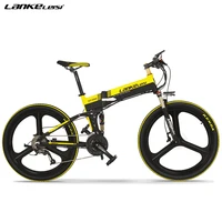 

CE Certificate 26" folding electric bicycle SHlMANO M390 27-speed Mountain E-bike with Removable L G Battery