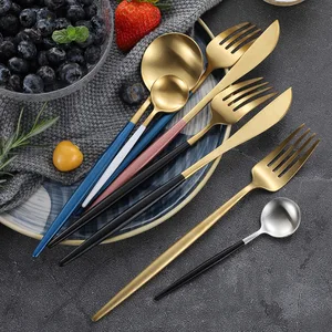Image of Stainless Steel Handle Knife Set,China Best Hot Sale Modern Stainless Steel Knife Fork Spoon