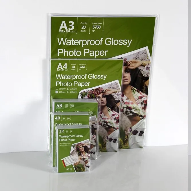 
Manufacturing Waterproof Crystal Inkjet a4 High Glossy Photo Paper 