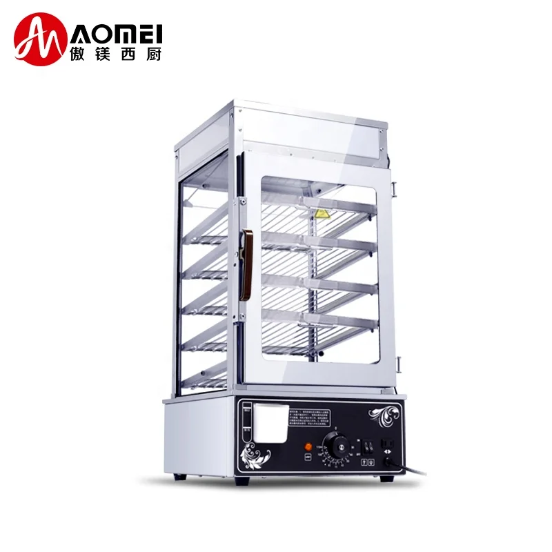 

Stainless Steel Aluminium Tray Dim Sum Electric Food Display Steamer, White