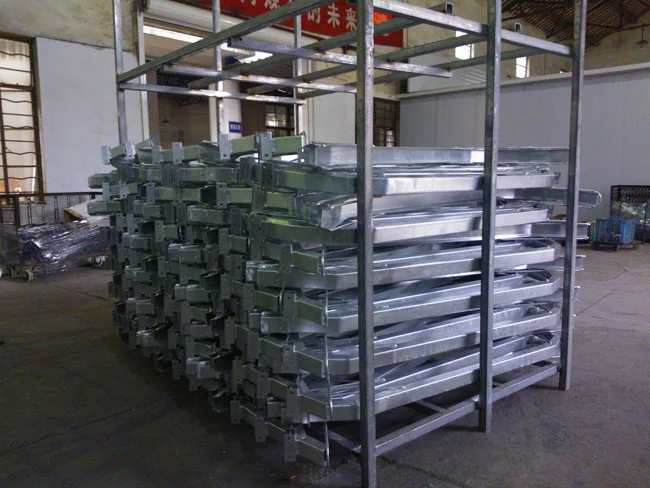 Semi Vertical Galvanised Bike Storage Rack