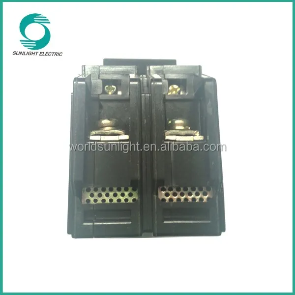 IP20 BH series Bolt-on type black 15A 2P mcb miniature circuit breaker