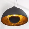big vintage pendant light mass color gold and black