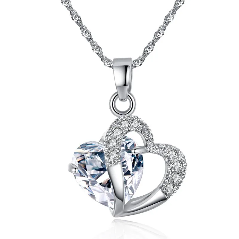 Valentine's Fashion Jewelry Sets Silver Aaa Cubic Zircon Cz Zircon Red ...