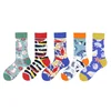 Hot sale fashion character fish shell soft cotton unisex socks couples