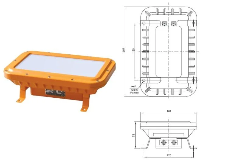 15W ship boat marine LED explosion proof pendant light projectorDLX-1