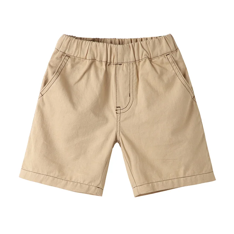 

2019 summer Korean version of new boys' trousers cotton casual girl shorts, Gray;orange;khaki