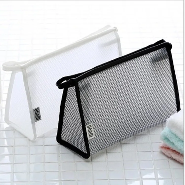 

High Quality organizer travel bags plastic mesh bag pvc waterproof cosmetic pouch