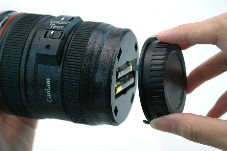 camera lens coffee mug
