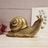 Simulation bronze snail statue European study desktop animal ornaments home accessories Creative metal crafts pure copper snail