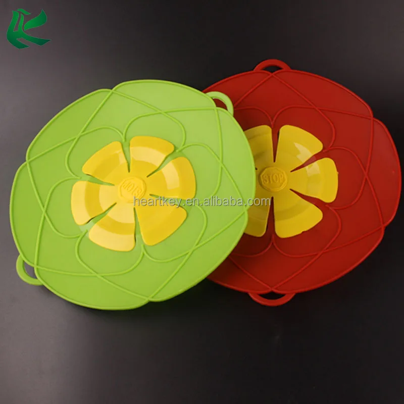 

Wholesale Petal Pot Boil Silicone Spill Stopper Lid Cover, Red/green/custom