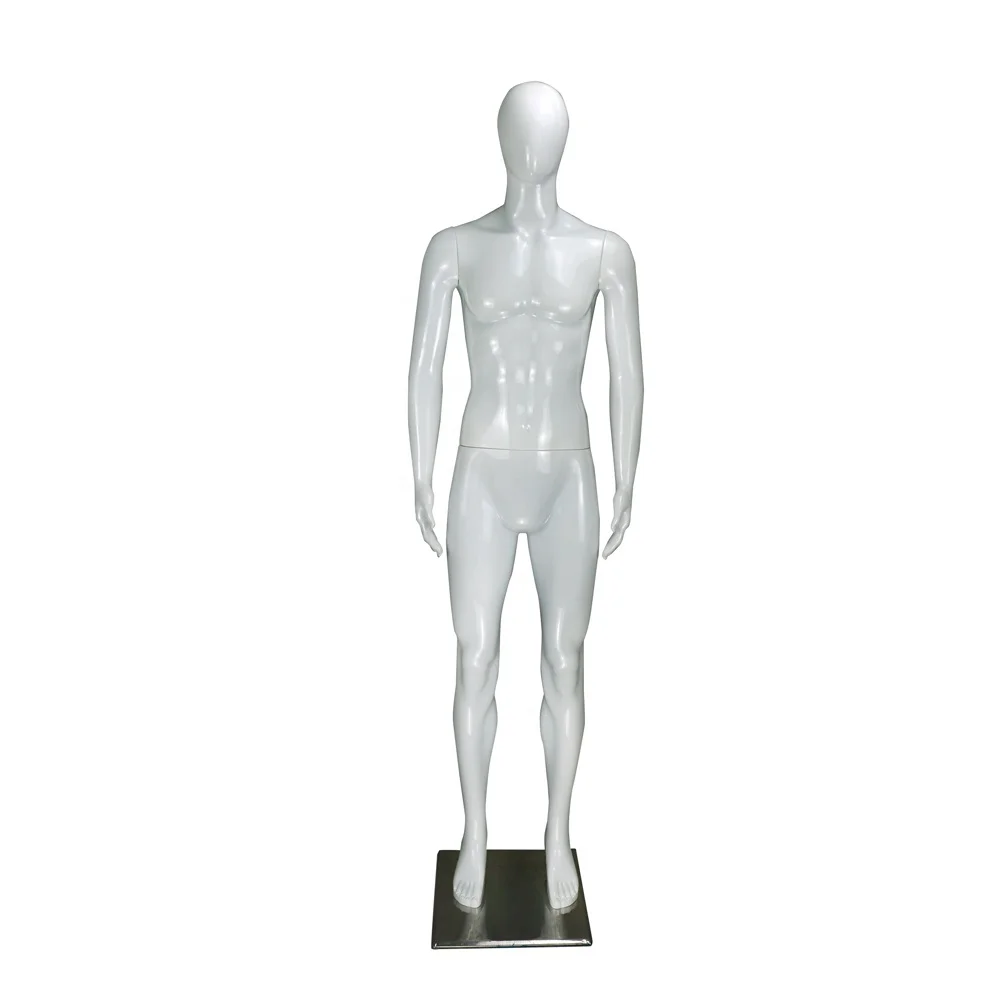 

Foshan factory flexible man mannequin stockman mannequin, White/black