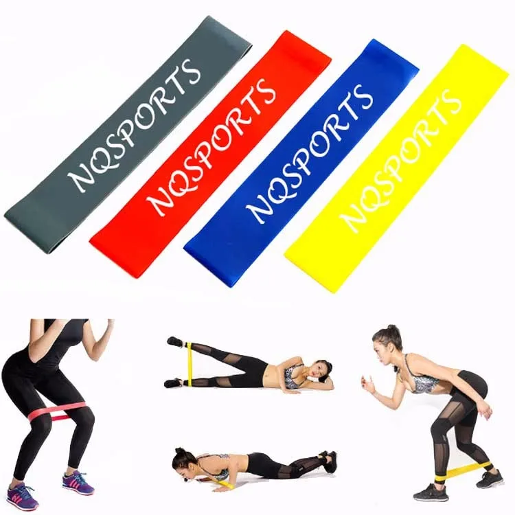 

NQ Sports New Design Yoga Gym Home Exercise Natural Latex Mini Resistance Loop Bands, Customized