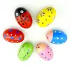 creative kids drawing any pattern healthy painting wooden eggs