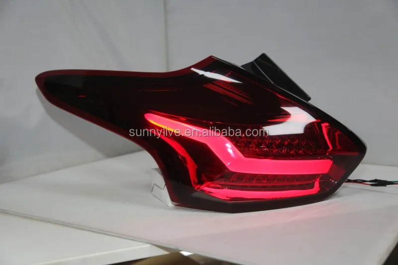 New for Focus 3 LED Strip Tail Lamp for FORD Hatchback 2015-2017 year dark red