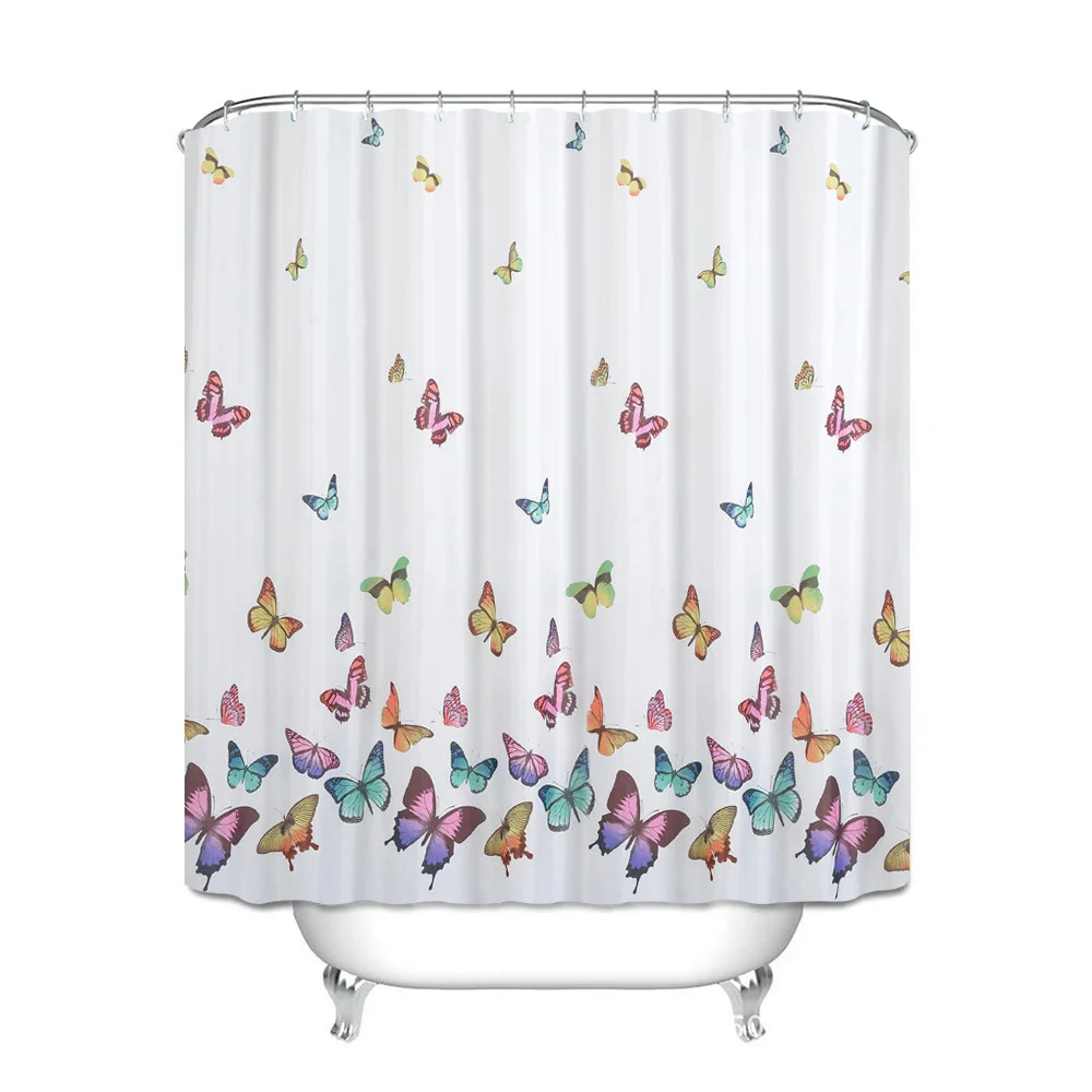 

Hot sell polyester waterproof digital printing shower curtain