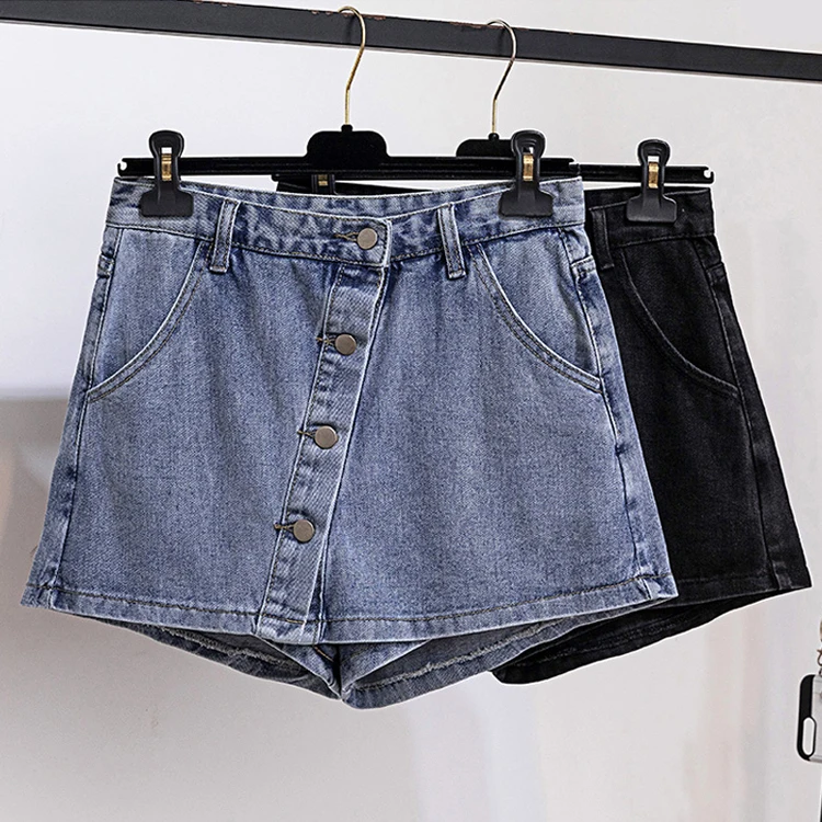 

Short skirt high waisted denim jean skirt fashion ladies