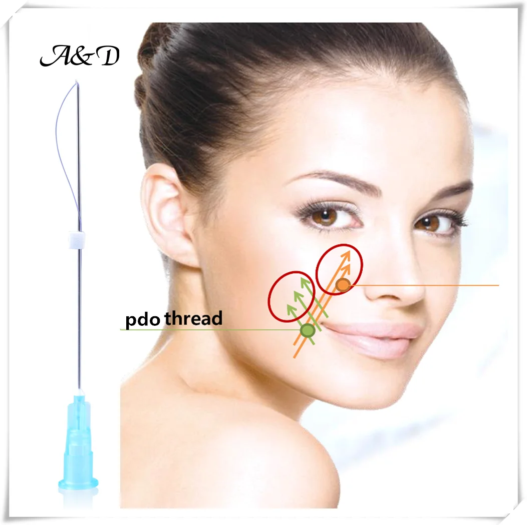 

2019 Long-lasting pdo gold thread face lifting 29G50MM needle, N/a