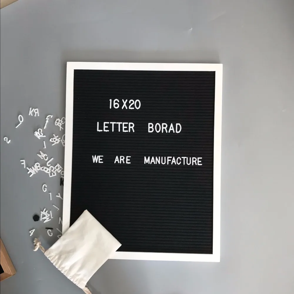 Black Felt Letter Board 16x20inch With Plastic Letters Buy Black Felt