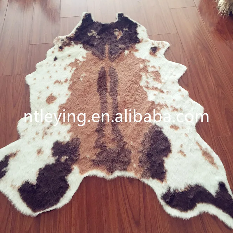 Teppiche Mobel Wohnen Brown White Cowhide Rug Hair On Hide Cow