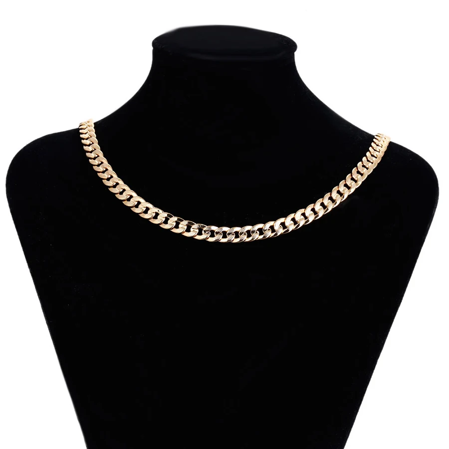 

43822 Xuping wholesale simple 18k gold design big chains jewelry mens cuban link chain