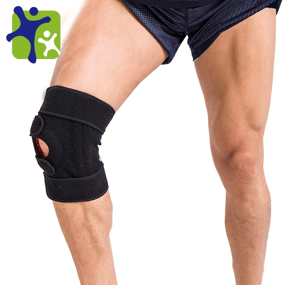Sports Knee Pads,Adjustable Spring Shock Absorption Knee Brace,Outdoor
