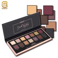 

Qibest 14 Color Fashion Eye Shadow Cosmetic Eyeshadow Palette Private Label