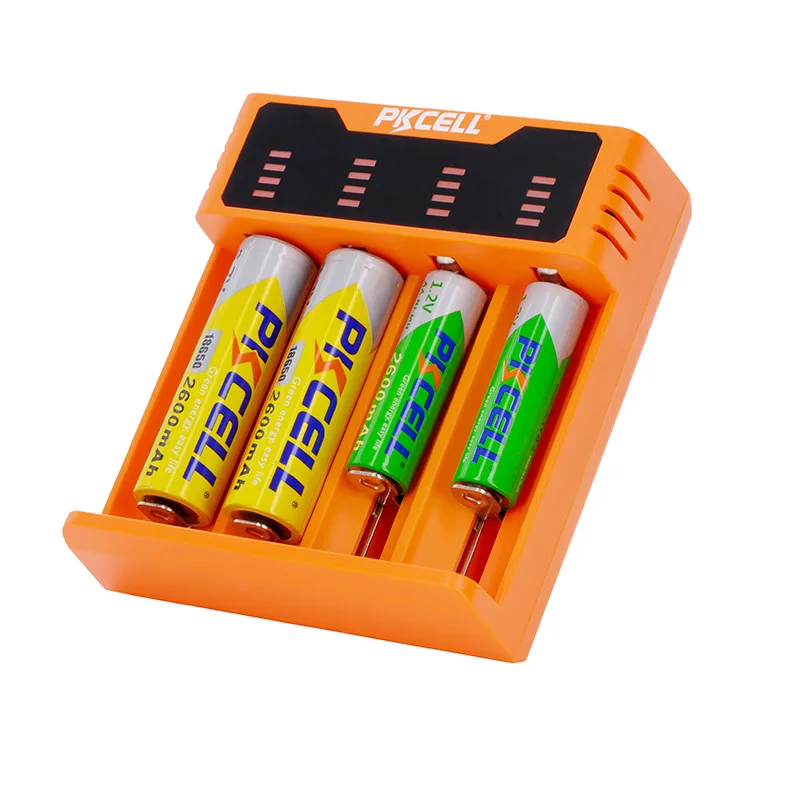New colorful  charger 8341 18650/26650/16340/AA/AAA  Li-ion Ni-MH Ni-CD battery charger LED screen display Micro USB  TYPE C