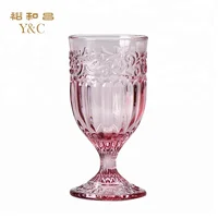 

Embossed colored vintage wine glass goblets wholesales