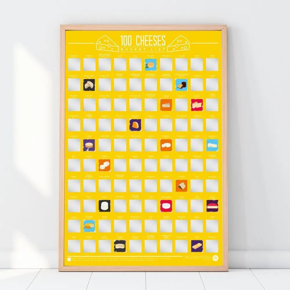 Custom 100 Things To Do Bucket List Scratch Off Poster - Buy Custom ...