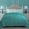 Baffle Box Construction Superior Classic All-Season Turquoise Down Alternative Comforter