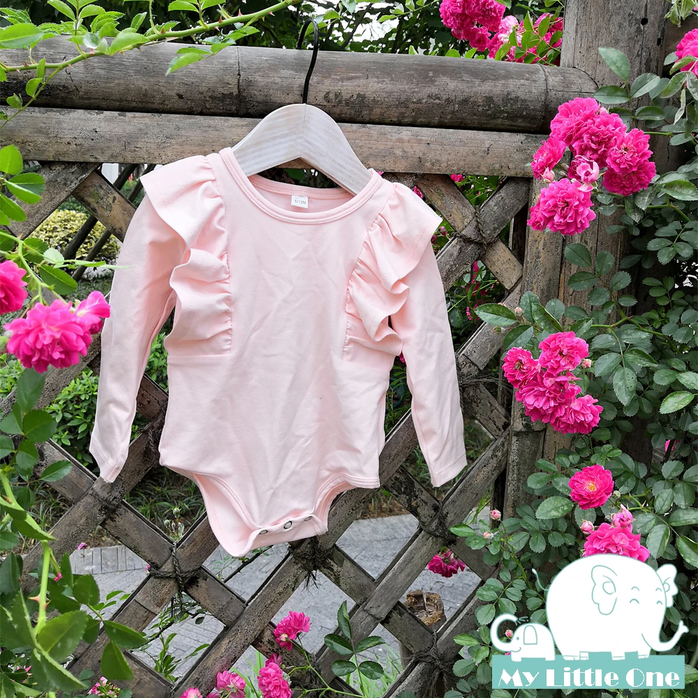 

My Little One 2019 winter/fall AUS hotest Knitted cotton flutter baby girl romper, N/a