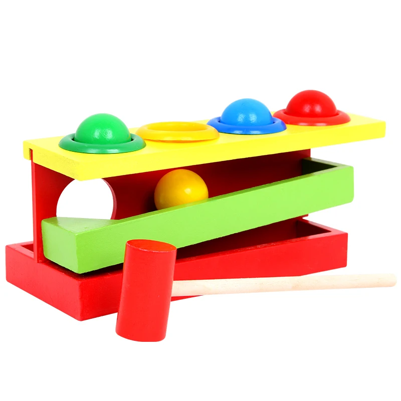 Jogo de Bola de Martelo Montessori Brinquedos Para Crianças