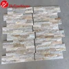 Natural stacked yellow quartzite cultured stone for wall cladding