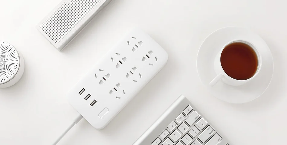 6 sockets 3 USB Ports12