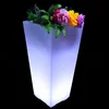 New arrival:40*40*76cm plastic led flower pot /led vase with color changing by rechargeable battery