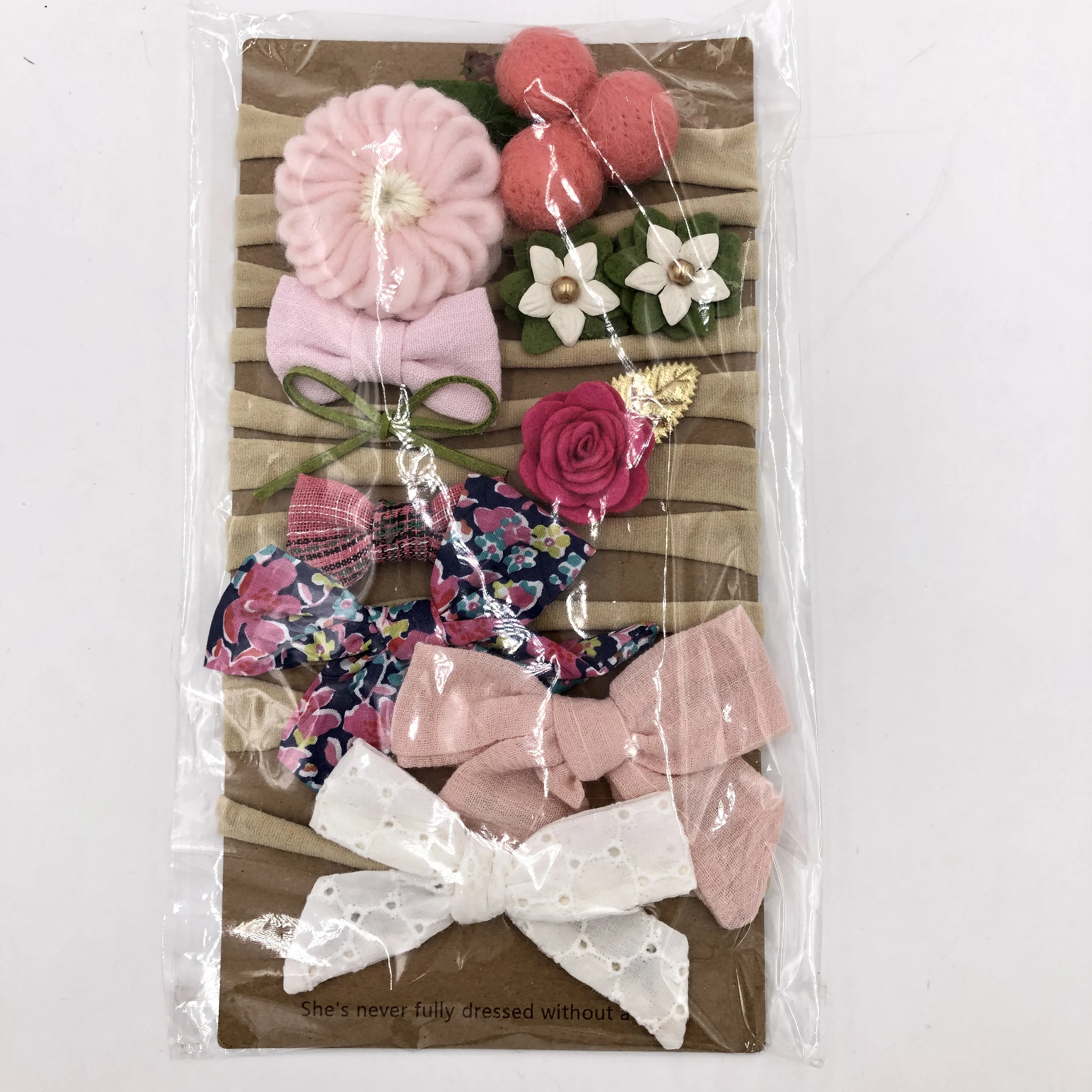 
Bulk sale best quality nylon fabric custom baby girl headbands 