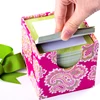 Colorful square thick office custom scratch flower or horse lined pattern sticky notes pad kawaii
