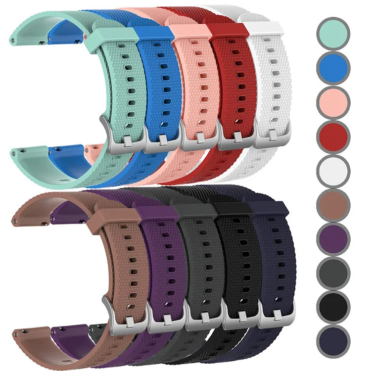 

Tschick Vivoactive 3 Watch Band, 20mm Quick Release Silicone Replacement Bands for Garmin Vivoactive 3/ Forerunner 645 Music, Multi-color optional or customized