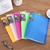 Office school 30 pocket clear display book a4 size refillable file folder